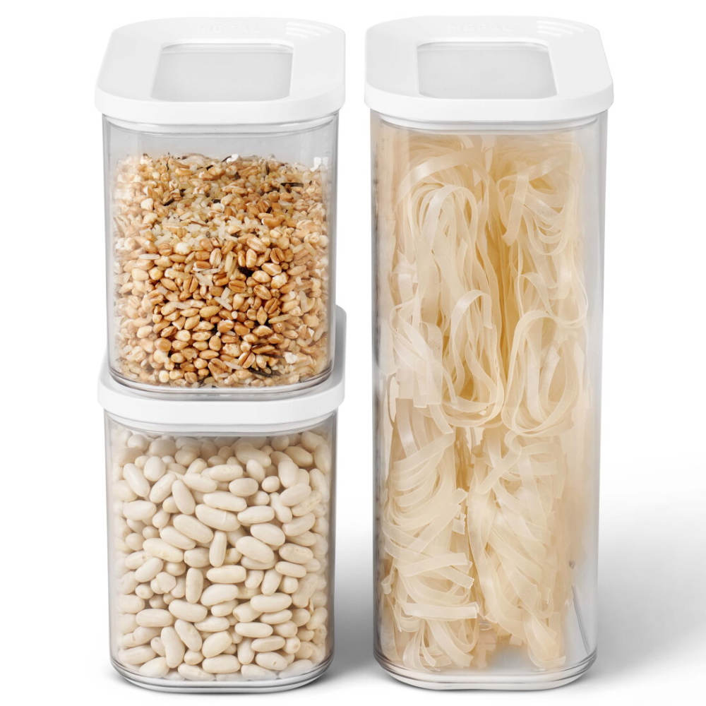 Mepal Starter-Set Vorratsdose Modula 3-teilig, weiß