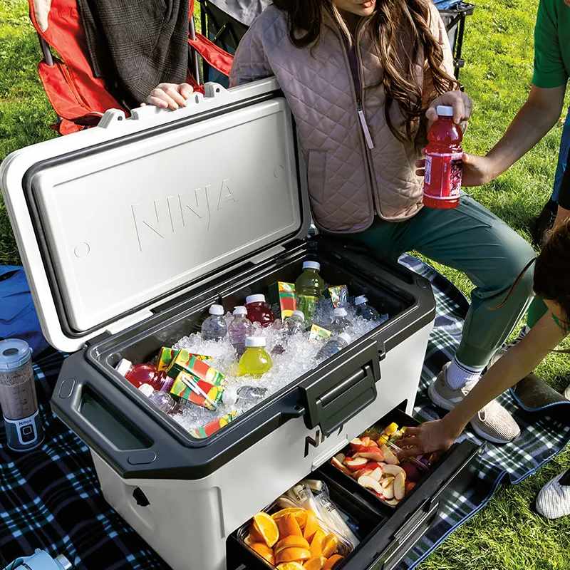 Ninja Kühlbox mit Trockenzone FrostVault 47 L, wolkenweiß (FB151EUWH)