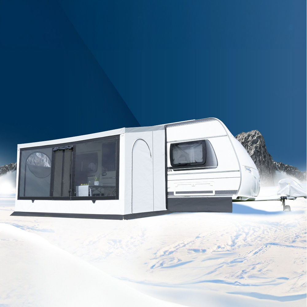 Wigo Winterzelt Inuit Storm Anbauhöhe 235 - 255 cm, 400 x 200 cm