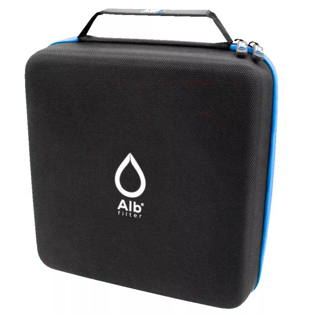 Alb Filter Fusion Active+Nano Trinkwasserfilter - Mobil mit Koffer, silber