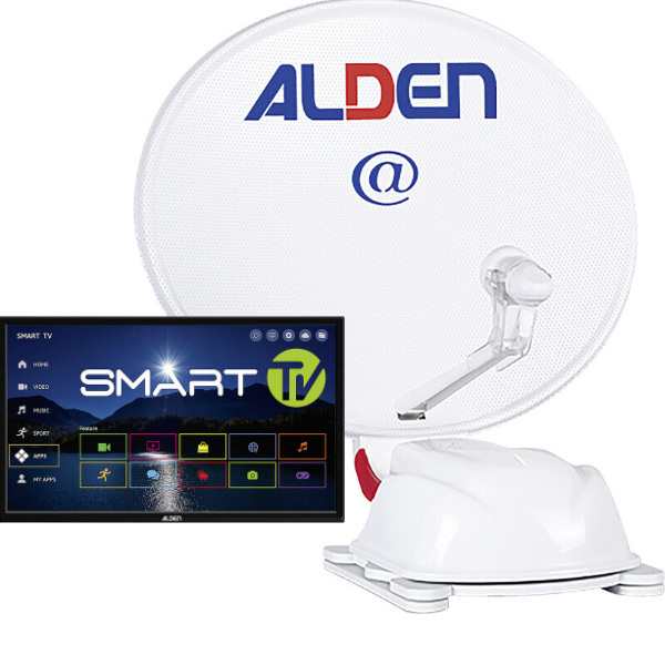 Alden Sat-Anlage AS2 60 Ultrawhite autom. incl. SCC HD-Steuermodul + TV