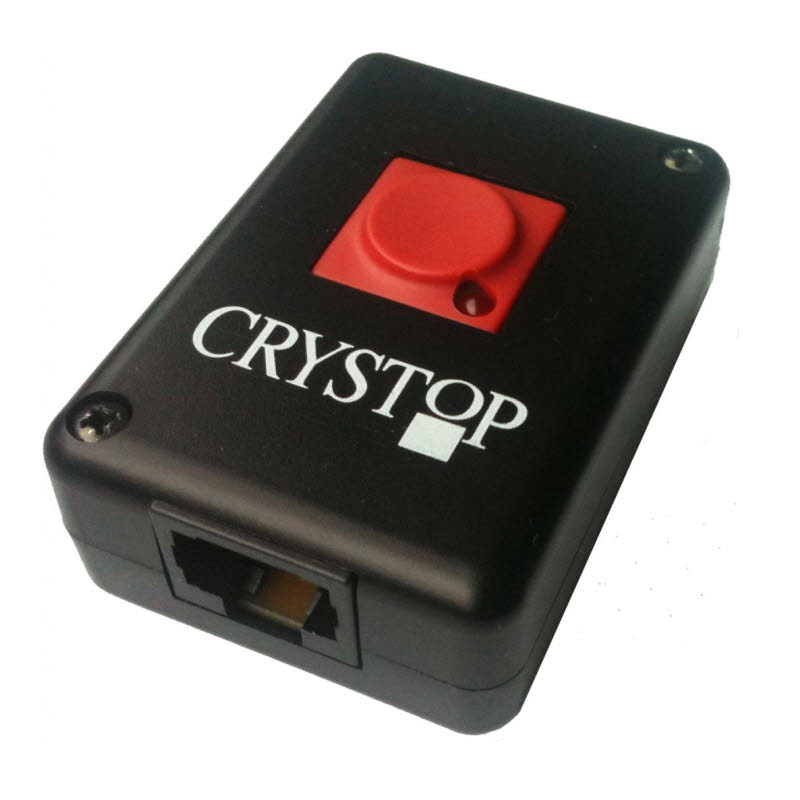 Crystop Sat-Anlage Light S Digital Single mit Ein-Knopf-Bedienteil, schwarz