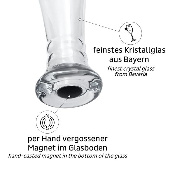 Silwy Magnet-Kristallglas Weißbierglas 500 ml
