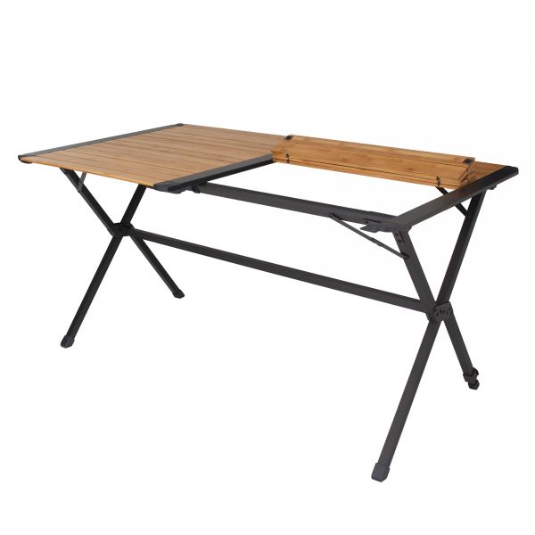 EuroTrail Bambus Rolltisch Chambery L 140 x 80 x 70 cm
