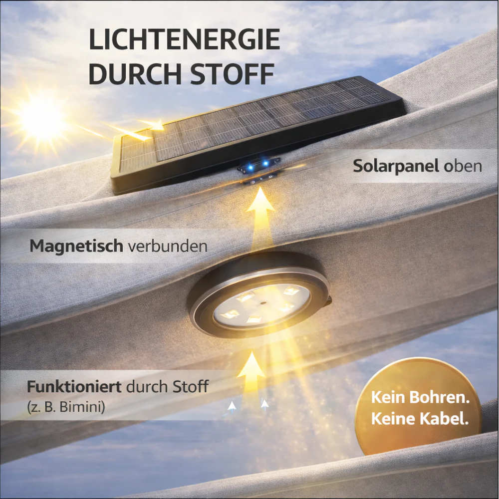 Fender-Design Solar LED Leuchte mit Fernbedienung (USB-C Ladefunktion)