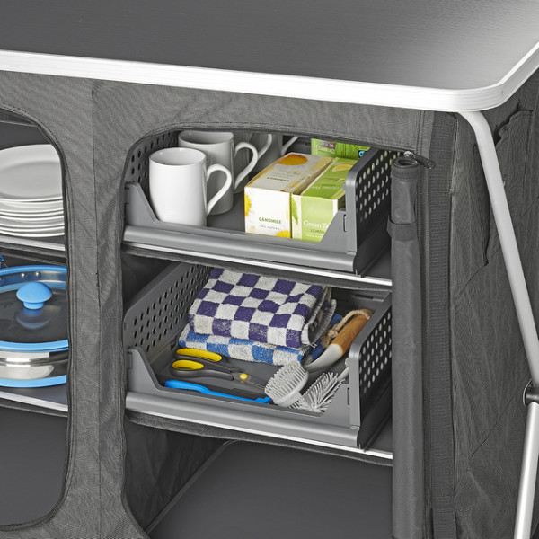 ProPlus Küchenregal-Organizer 2-lagig, stapelbar Farbe grau