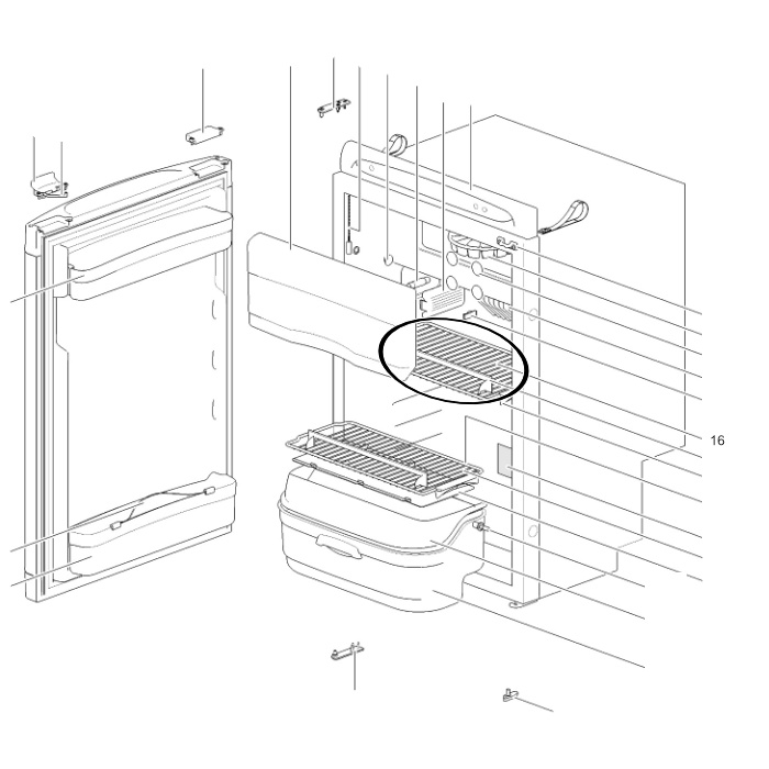 Thetford Gitterrost groß für Kühlschränke (Nr. 62305108)