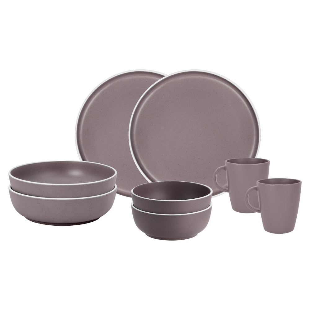 Brunner Geschirrset Tête-à-Tête Dolomit 8-tlg., brombeer