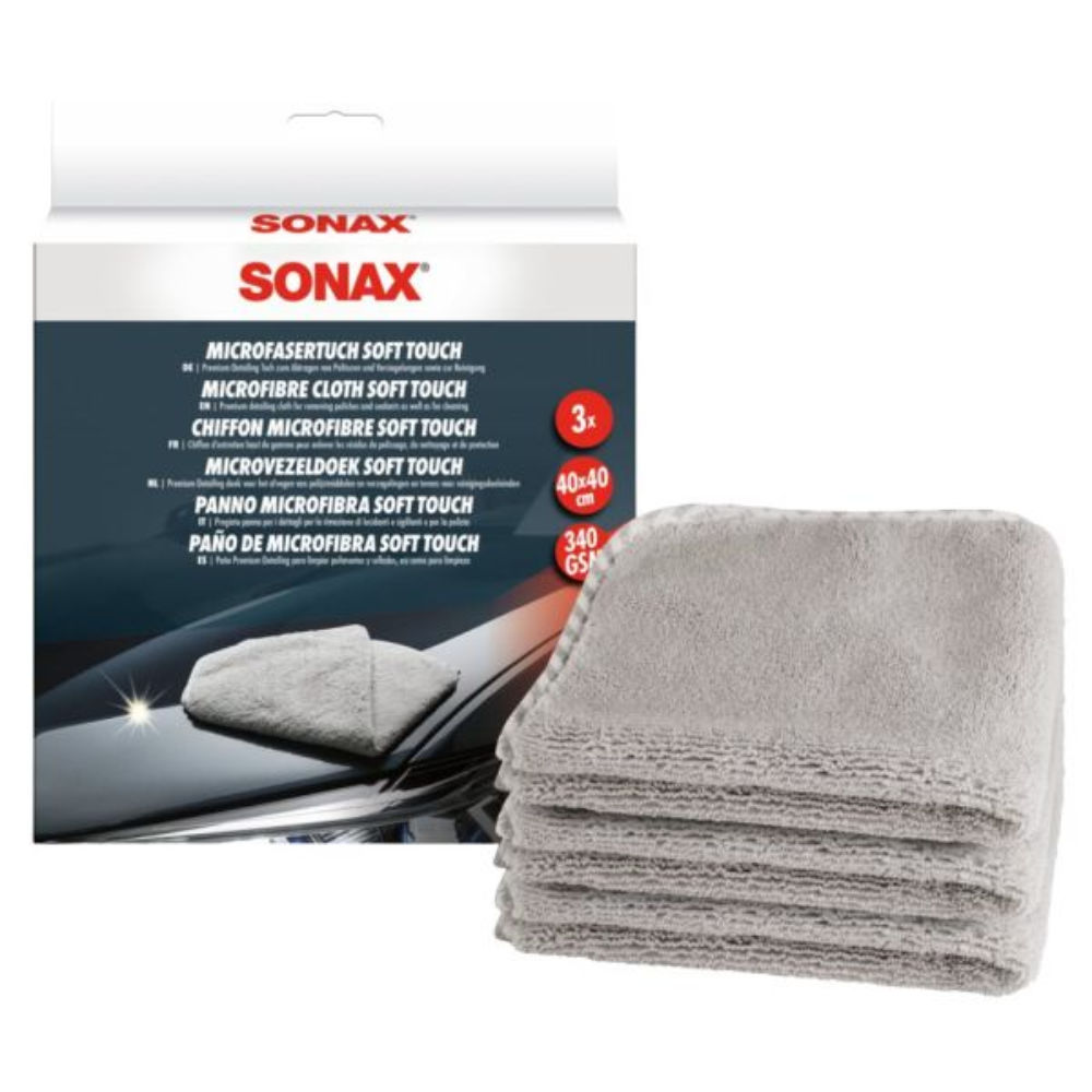 Sonax Mikrofasertuch soft touch, 3 Stück