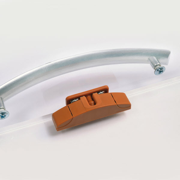 Fawo Möbelschnäpper WK komplett mit Gegenstück, braun