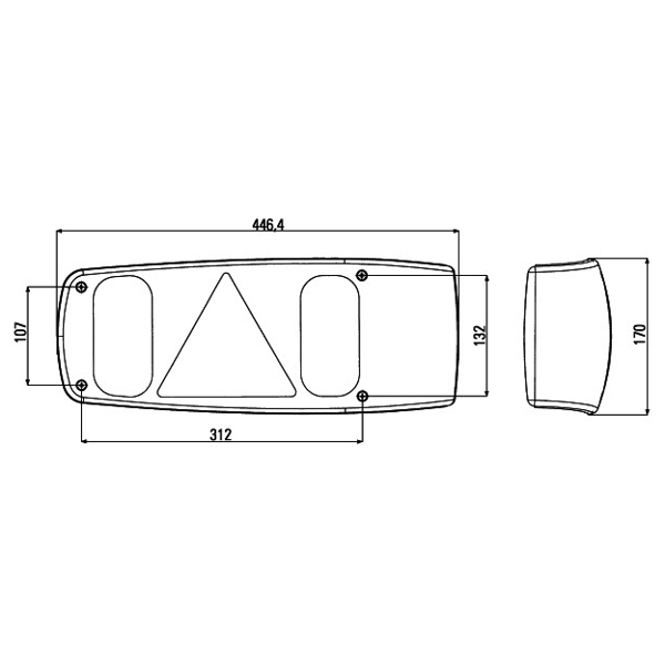 Hella Heckleuchte Caraluna I für Wohnwagen, rechts