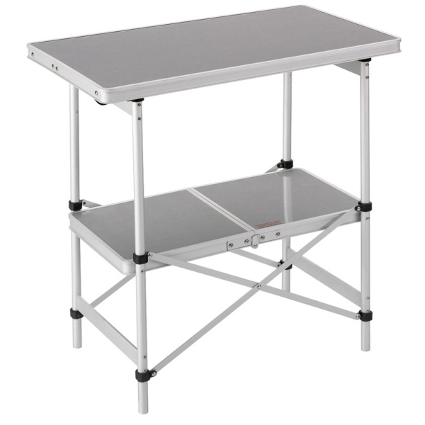 Alu Falttisch mit 2 Ebenen 72 x 40 cm | Campingzubehör