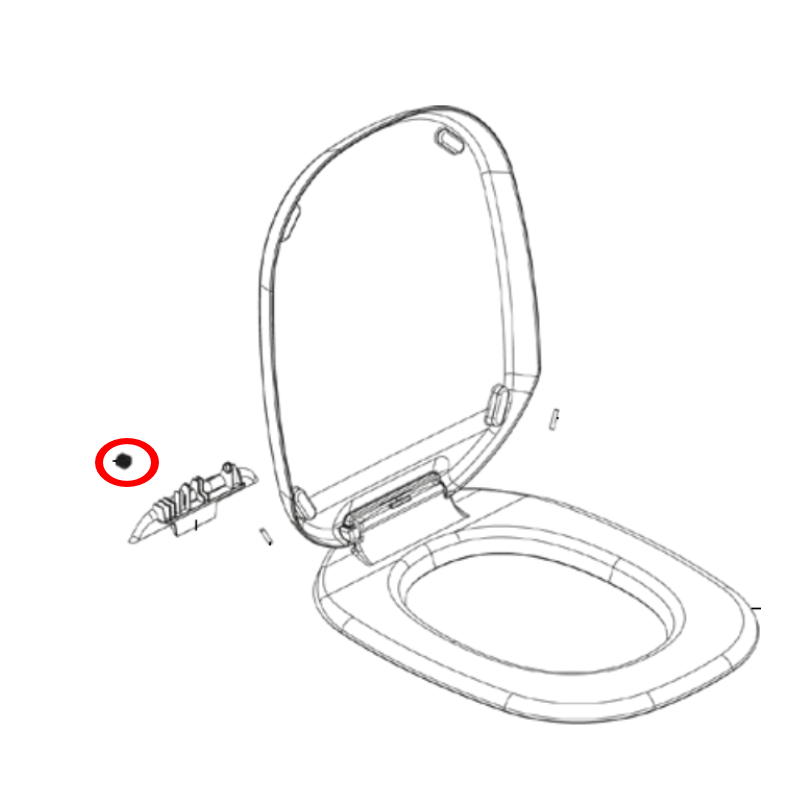 Clesana Deckelfeder für C1 Toilette