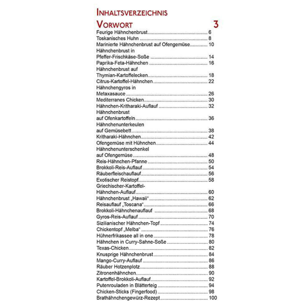 4Reifen1Klo Kochbuch - Chicken-Rezepte aus dem Omnia-Backofen