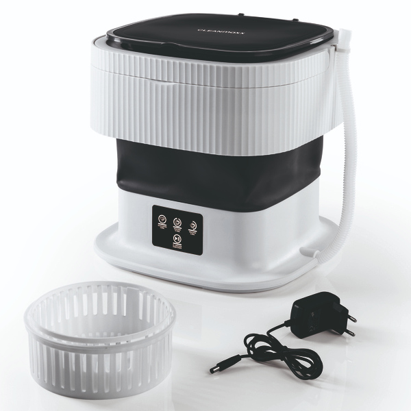 EASYmaxx Mini-Waschmaschine  faltbar 40 W  Farbe weiß / schwarz