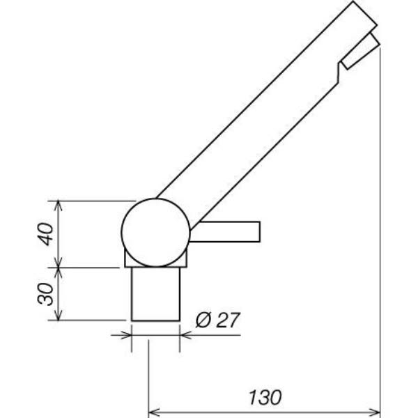 Reich Einhebelmischer Keramik Trend A chrom, gerader Auslauf