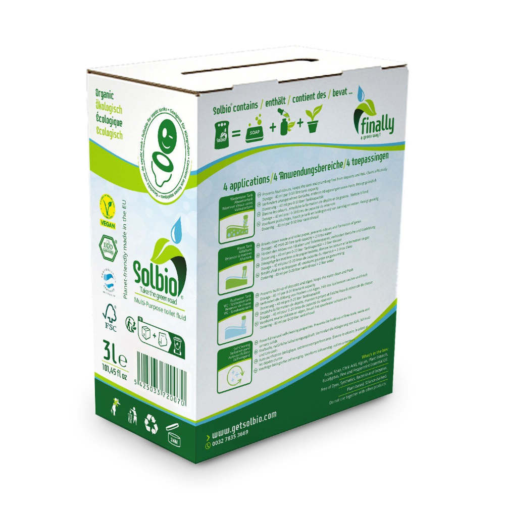 Solbio Sanitärzusatz Solbio 3-Liter-Sparpack