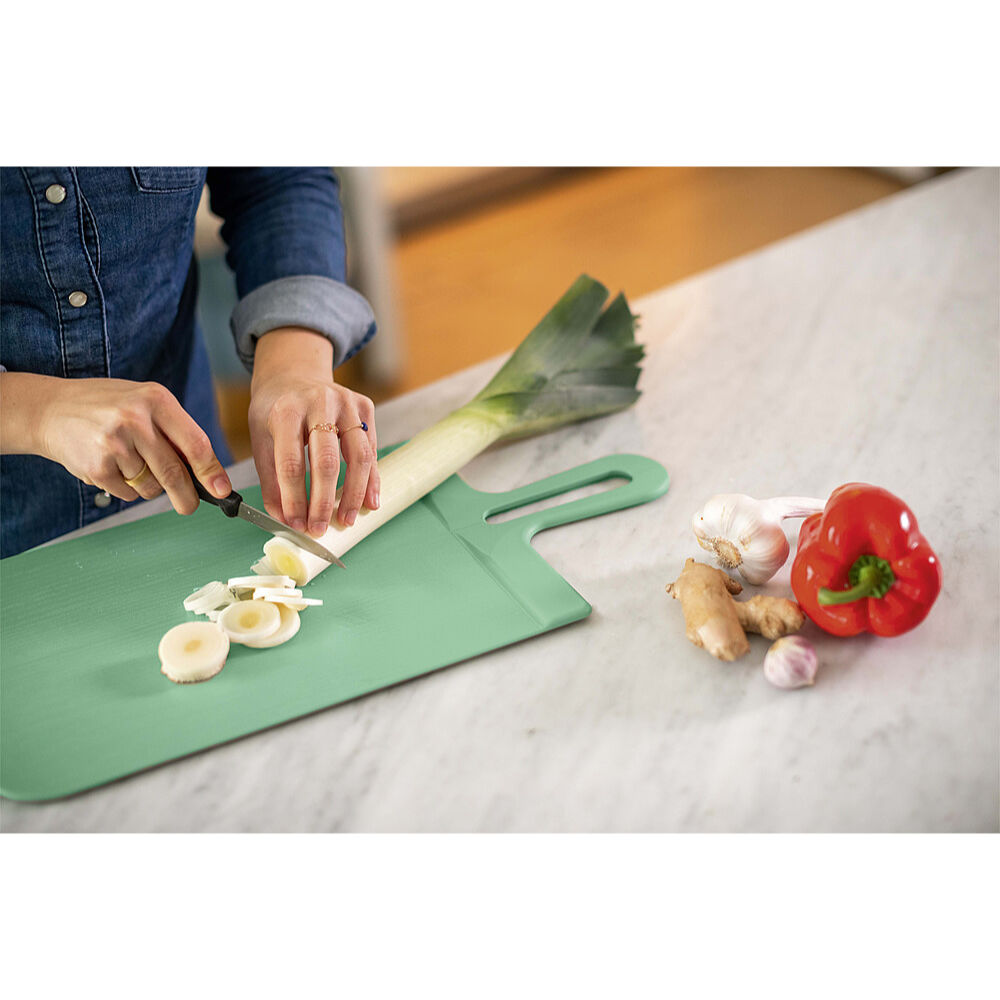 Koziol Schneidebrett Snap L, nature leaf green