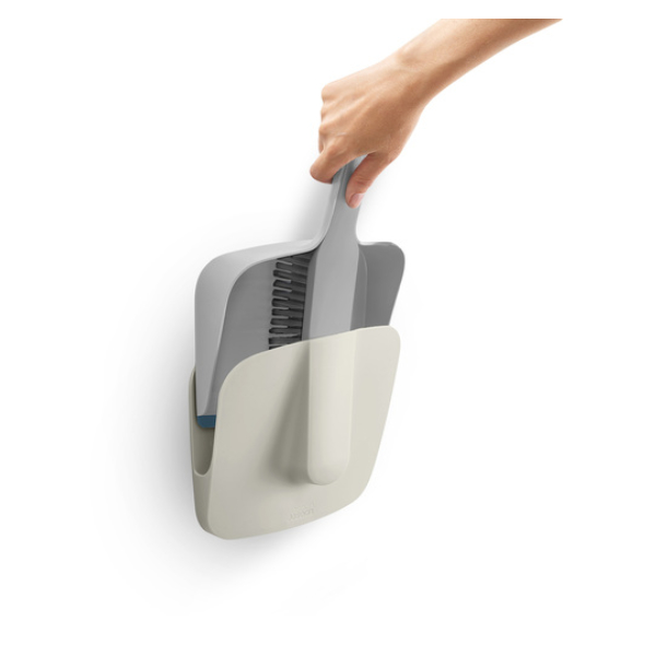 Joseph Joseph Kehrschaufel und Handfeger CleanTech mit Wandhalterung