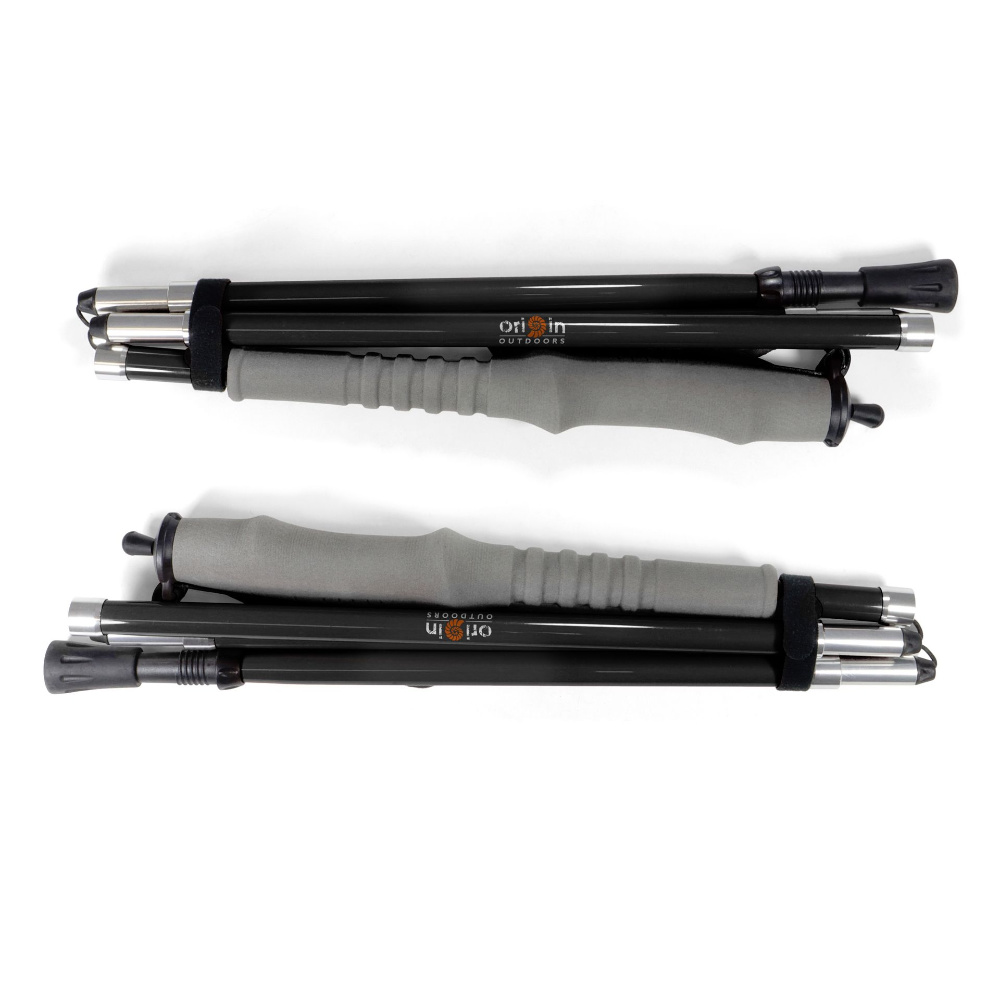 Origin Outdoors Trekkingstöcke Carbon Feather schwarz 125 cm 1 Paar