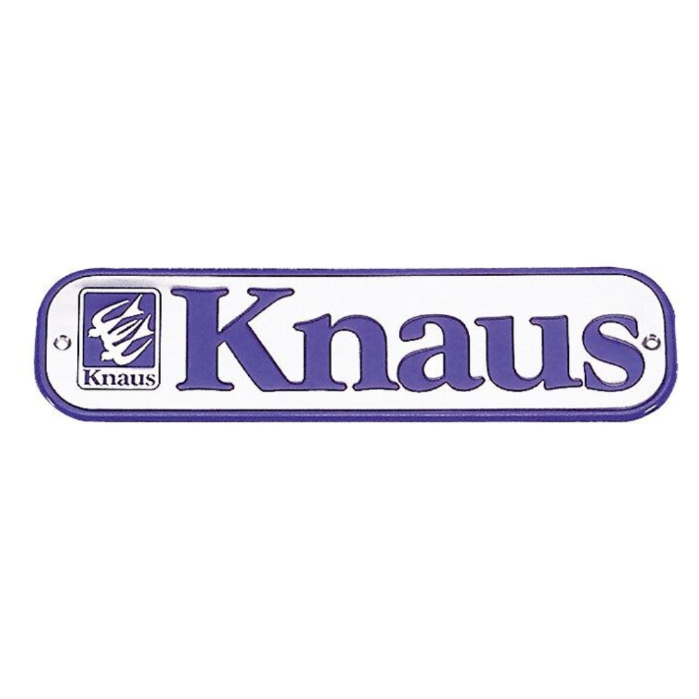 Frankana Aluminiumschild Knaus mit Schwalbenpaar