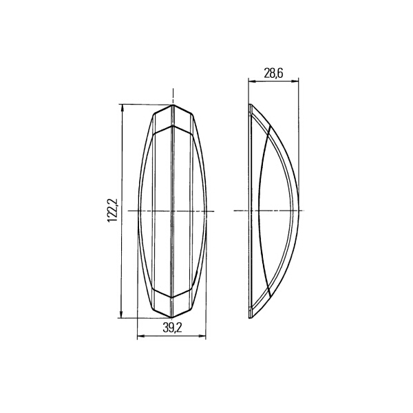 Hella Umrissleuchte oval rechts