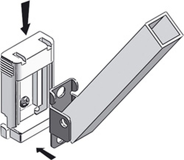 Thule Stützfußhalter für Fahrzeugwand, 2 Stück, schwarz