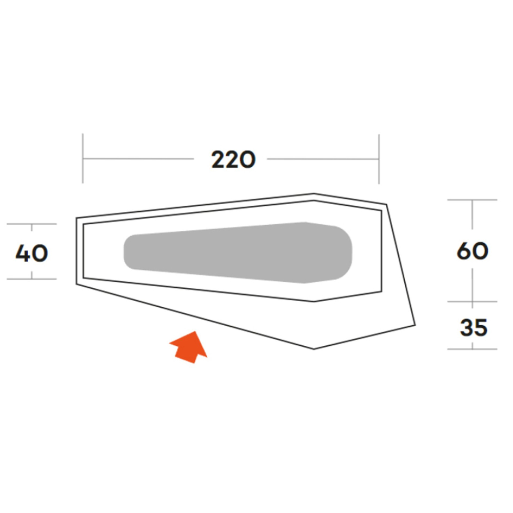 Ferrino Zelt Piuma 1 Person türkis