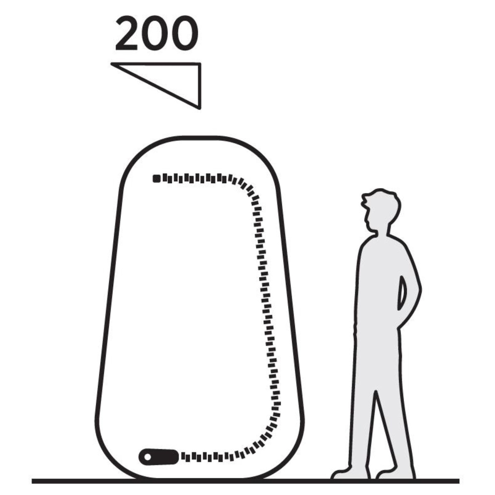 Easy Camp Toiletten- Duschzelt Vik grau-blau