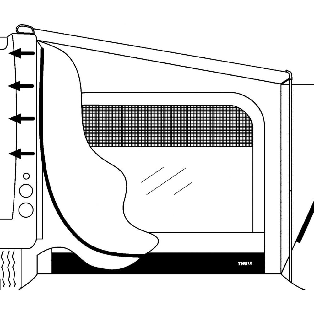 Thule Side Tensioning Kit für QuickFit Schutzzelt, 2er Set