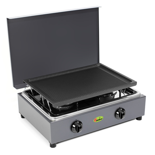 Parker Gaskocher 200 GSPGPS mit zwei Brennern,  für den Innenbereich, 50 mbar