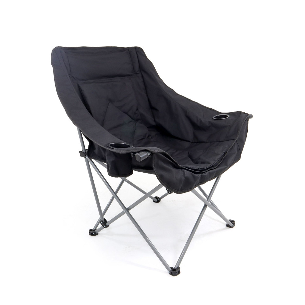 BasicNature Travelchair Relax Pro single schwarz