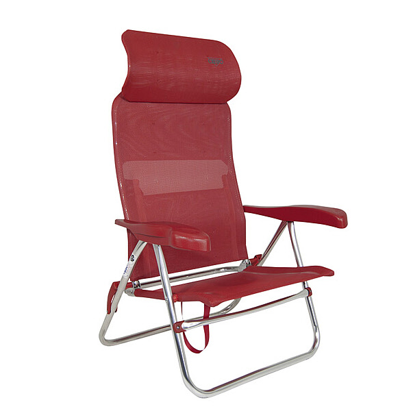 Crespo Strandstuhl Beach Chair Multif. Compact, rot
