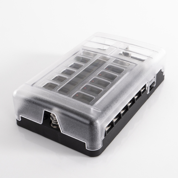 Carbest Stromverteiler mit Sicherungshalter 12-fach