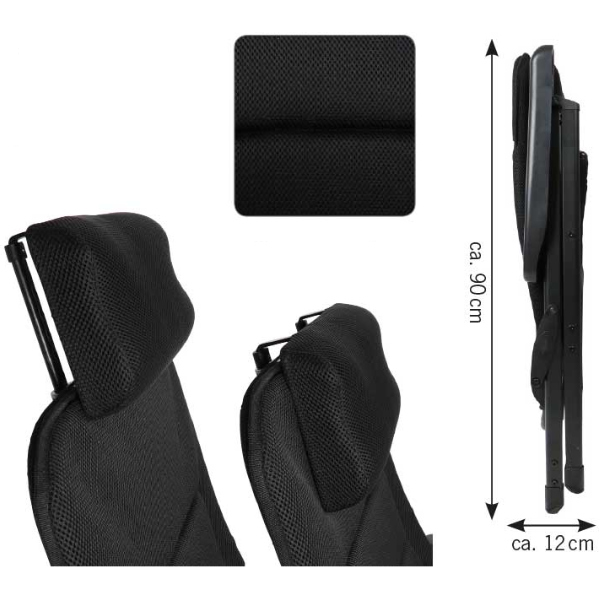 Camp4 Stuhl Malaga Breeze Plus, schwarz