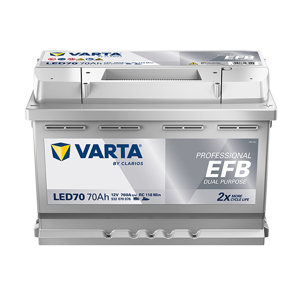 VARTA Batterie Professional Deep Cycle, LED 70