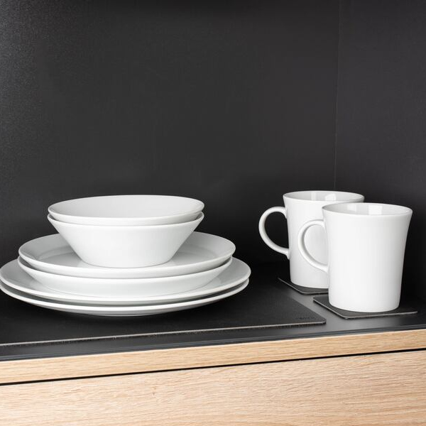 silwy Magnet-Porzellan-Geschirr Classic 11-tlg., weiß