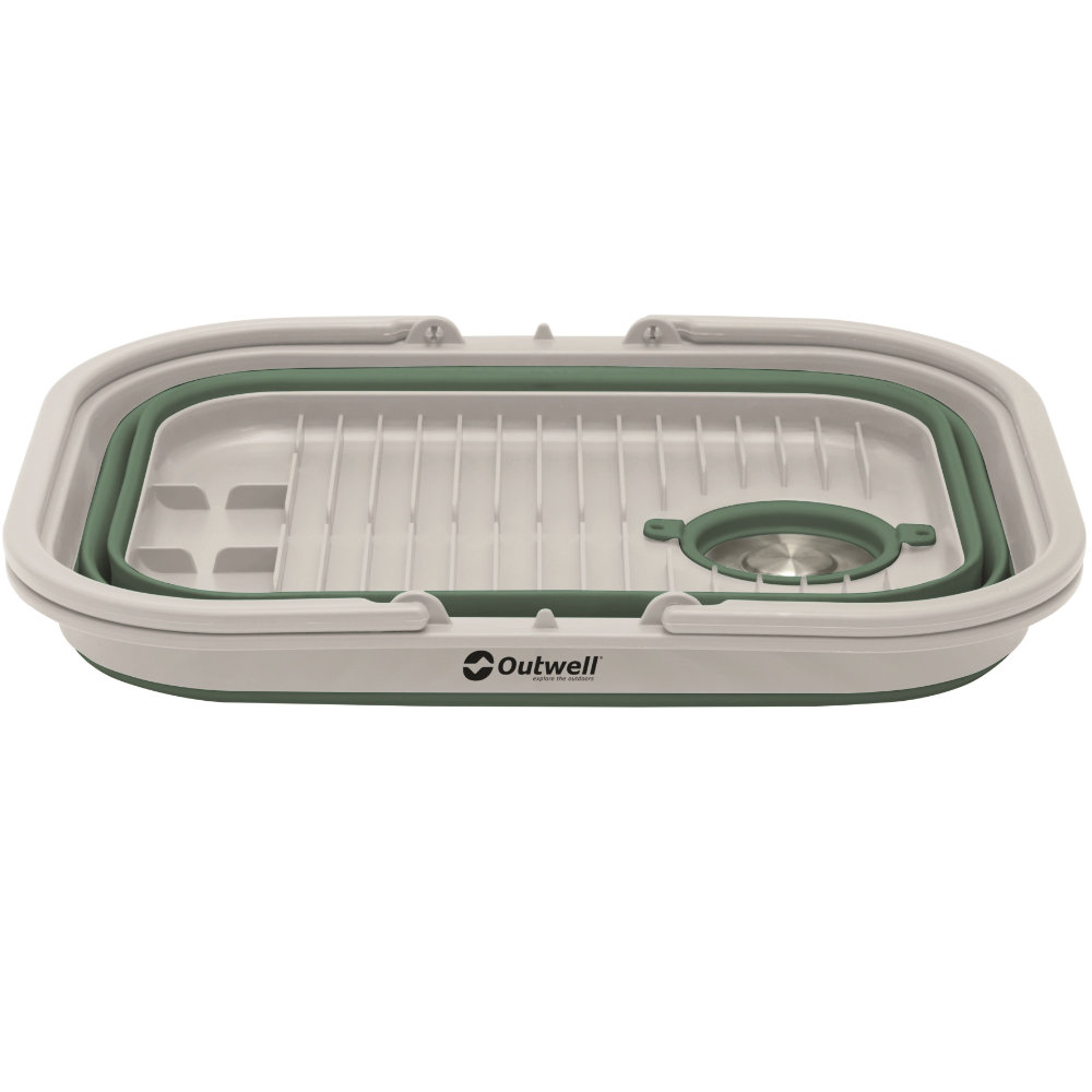 Outwell Collaps Waschbecken mit Griff und Deckel dunkelgrün