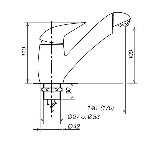 Reich Einhebelmischer Keramik Pelikan