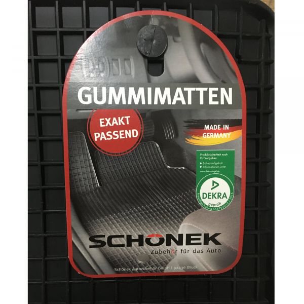 Schönek Passform Gummimatte 2-tlg. für Fahrer- und Beifahrer