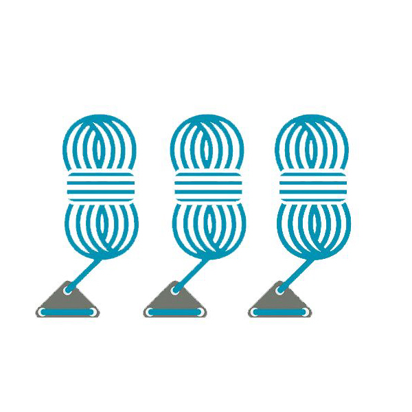 Bent Abspannleine blau