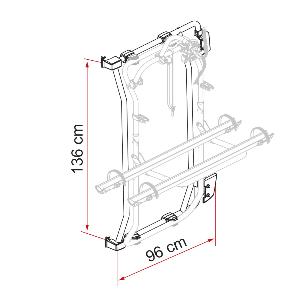 Fiamma Kit Carry Bike Frame Fiat Ducato X250/X290