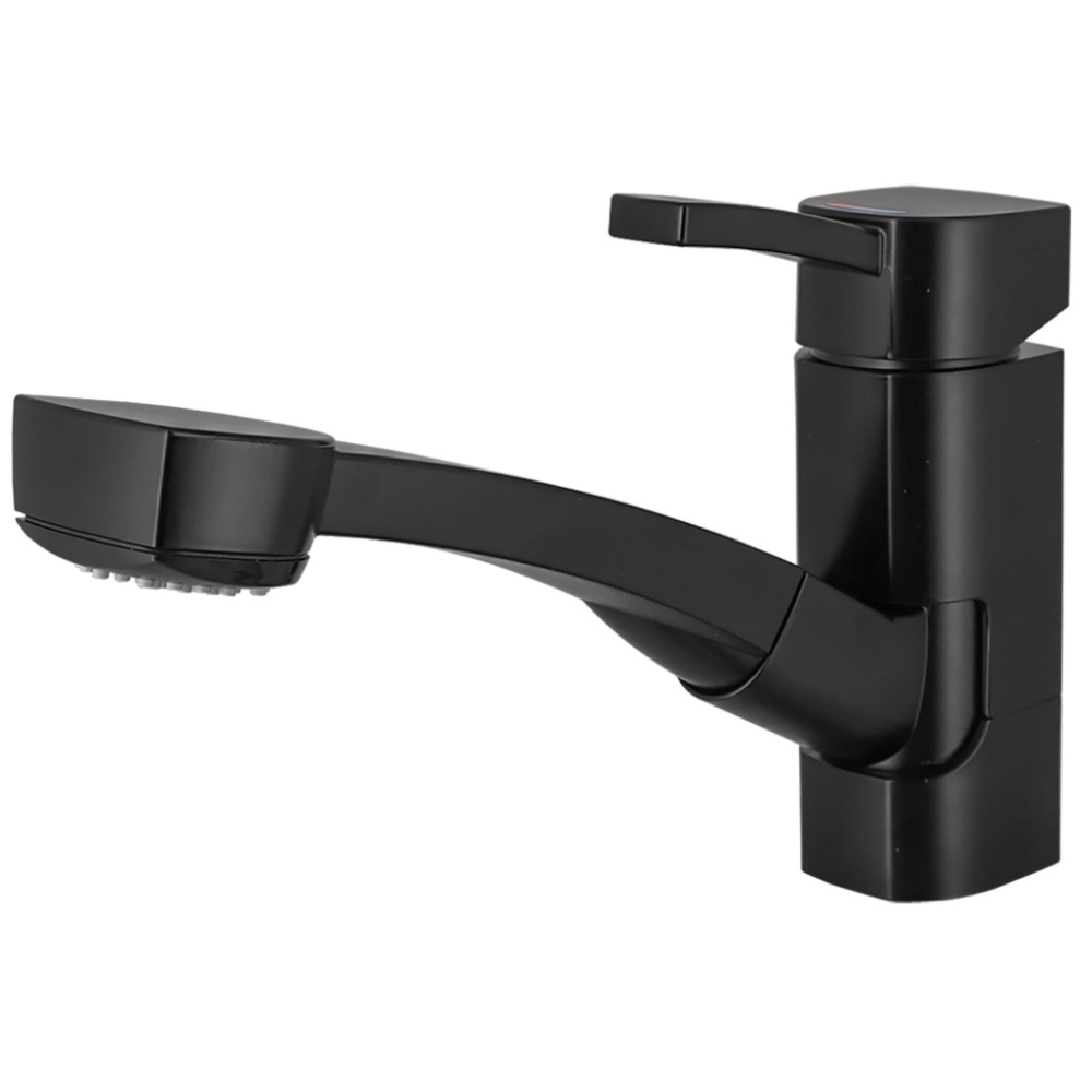 Comet Einhebelmischer Capri mit Dusche Piccina schwarz