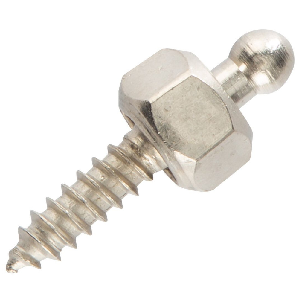 Heusser Druckknopf Schraubunterteil, 5er Set