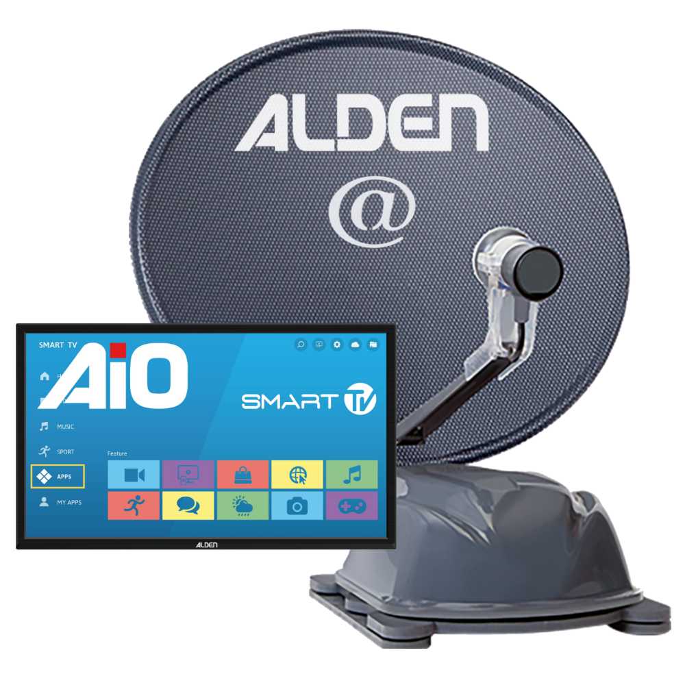 Alden Sat-Anlage AS2 60 Platinium inkl. TV A.I.O. Smart