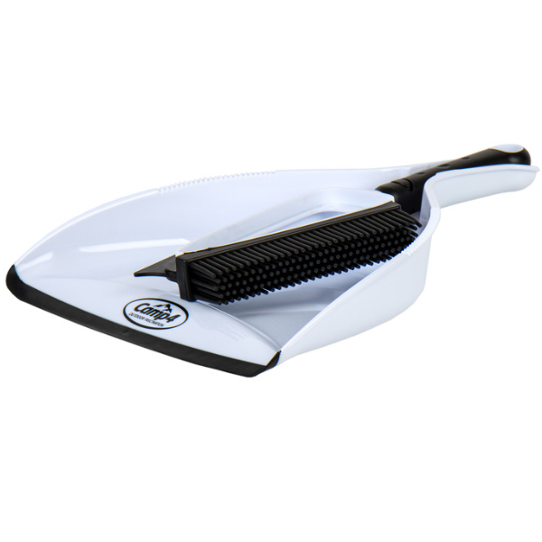 Camp4 Silikon-Handfeger und Kehrschaufel Set, weiß/schwarz