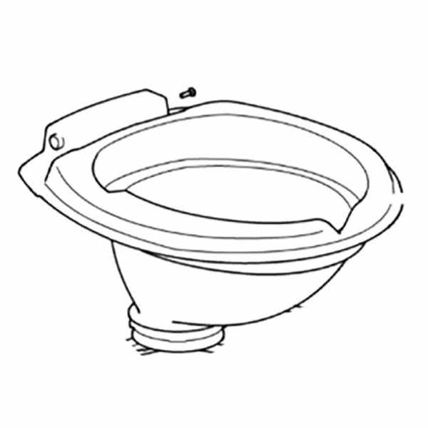Thetford Innenteil Toilettenschüssel C502 C/X weiß (Nr. 90727-127)
