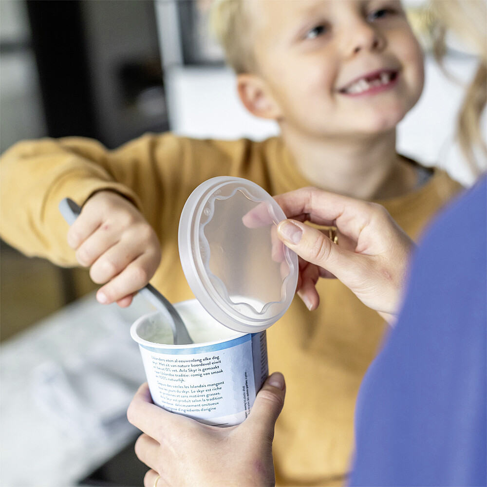 Koziol Frischedeckel Fresh 3er-Set,rot, blau, grau