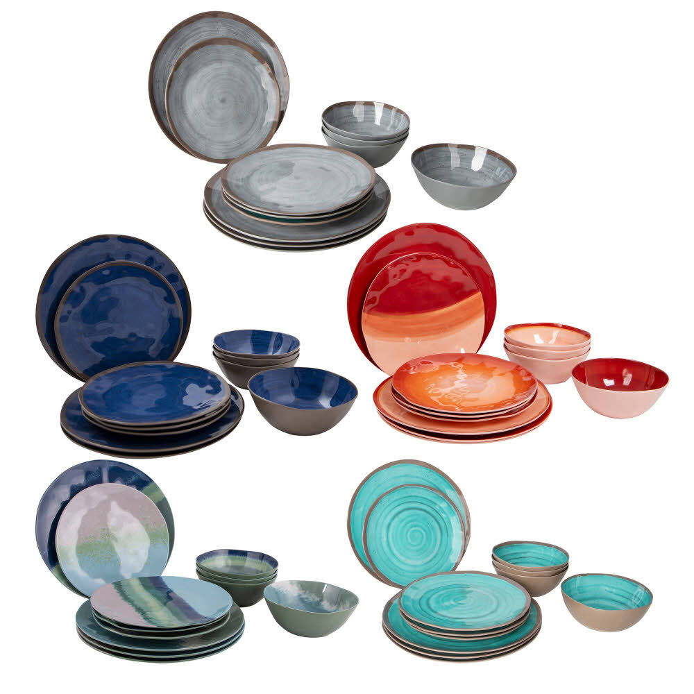 bo-camp Geschirrset Halo 12-teilig