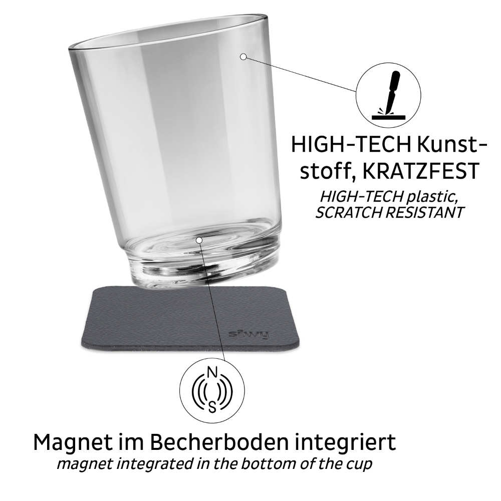 Silwy Magnet-Trinkbecher 250 ml, 2er-Set, the classic
